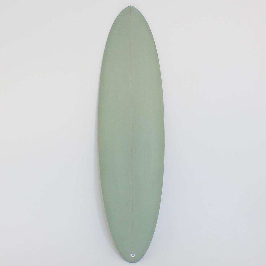 The Accelerator Design PU 7'0"  MID HOMY モスグリーン シングルボックス FCS2ツインフィン ラウンドピンテール アクセルレーター サーフボード  デッキコンケ | ブランド登録なし | 01