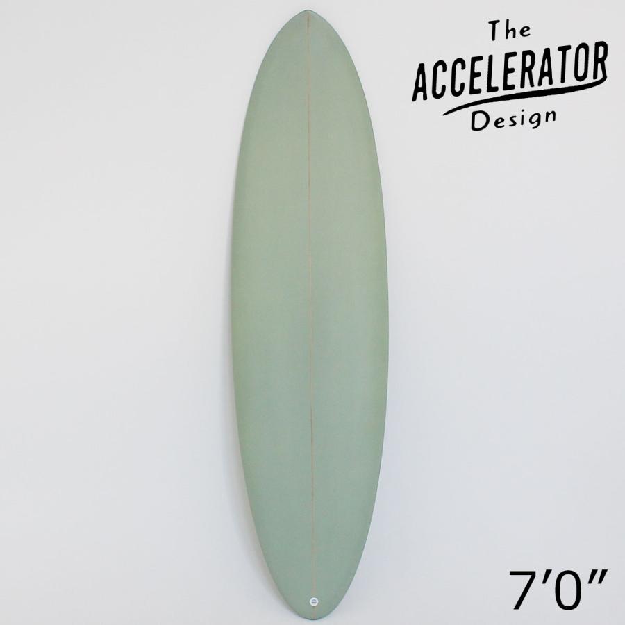 The Accelerator Design PU 7'0"  MID HOMY シングルボックス FCS2ツインフィン ラウンドピンテール アクセルレーター サーフボード  デッキコンケーブ フィン標 | サーパス | 04