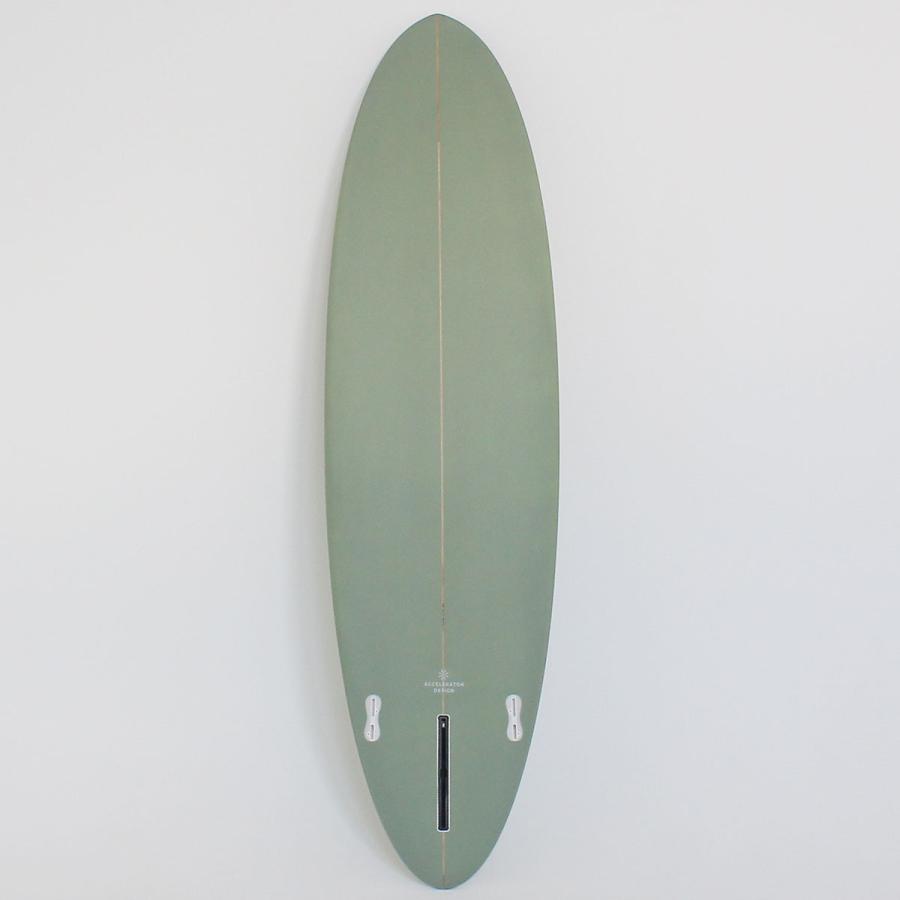 The Accelerator Design PU 7'0"  MID HOMY シングルボックス FCS2ツインフィン ラウンドピンテール アクセルレーター サーフボード  デッキコンケーブ フィン標 | サーパス | 05