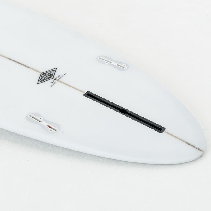 Accelerator PU MID 7'2" クリア ラウンド ピン アクセルレーター グレー サーフボード FCSIIフィン付 | サーパス | 09