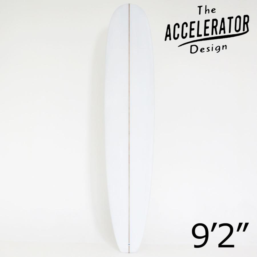 Accelerator PU LONG BOARD 9'2" クリア スカッシュテール アクセルレーター クリア サーフボード デッキコンケーブ ロングボックスフィン付 | サーパス