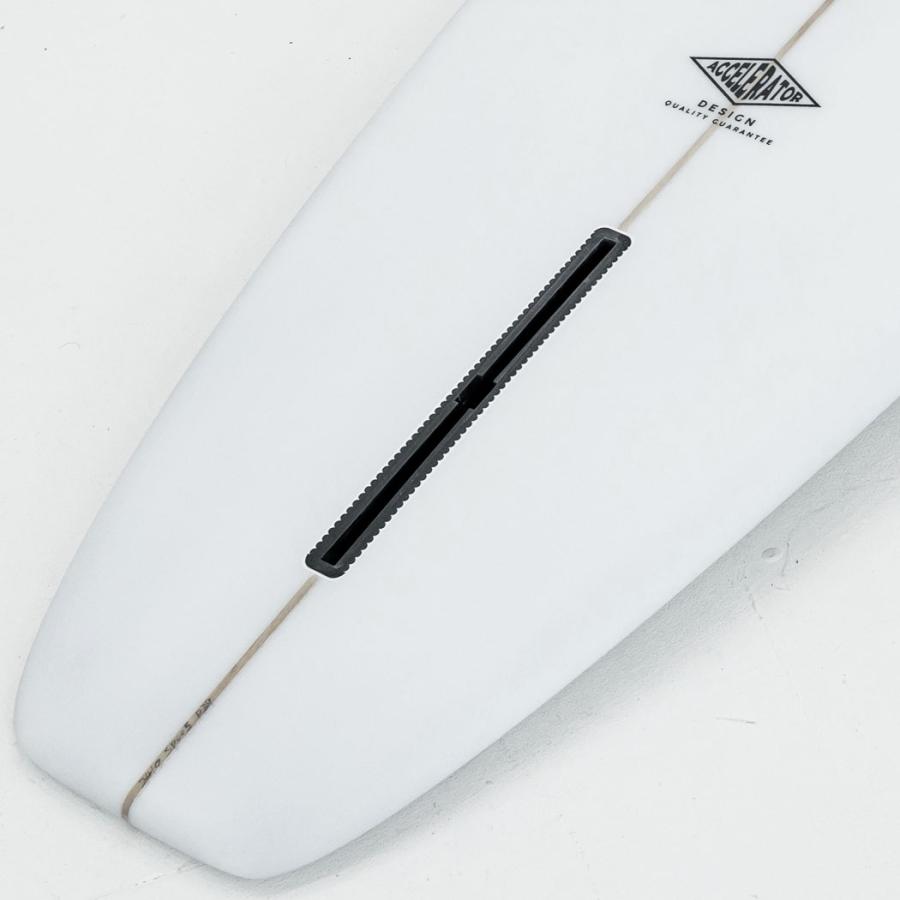 Accelerator PU LONG BOARD 9'6" クリア ラウンド ピン アクセルレーター グレー サーフボード  デッキコンケーブ FCSIIフィン付 | サーパス | 10