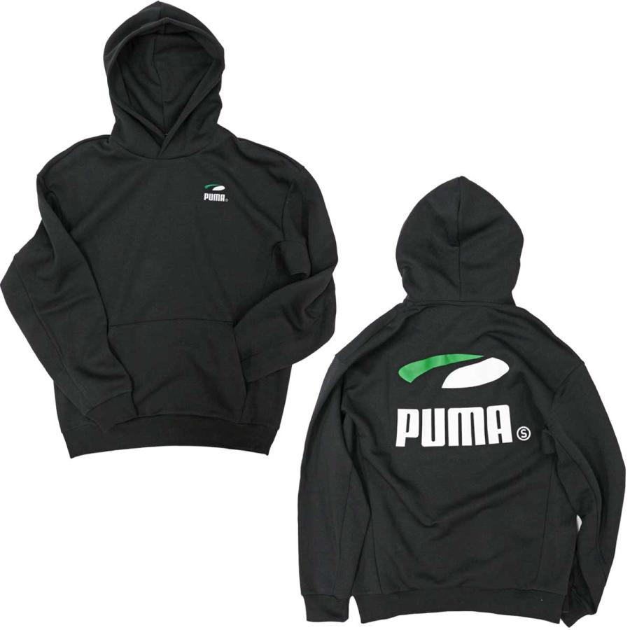 プーマ スケートボード フィーディー スケボー アパレル Puma Pumas Hoody Black スケートボード スケートボーディング SK8 パーカー ブラック 黒 | PUMA | 01