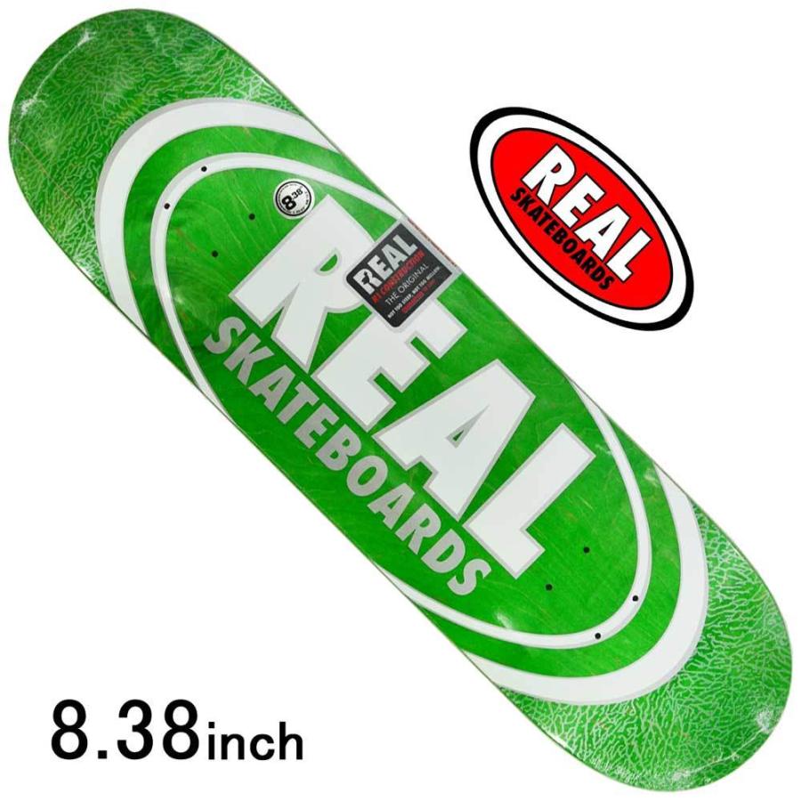 リアル 8.38インチ スケボー デッキ オーバルパールパターン Real Oval