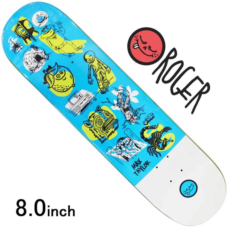 ロジャー 8 0 スケボー デッキ Roger Skate Co Max Taylor Jammer スケートボード 板 ブランド おすすめ 大人 子供 かわいい かっこいい Roger 104 スケートボード専門店カットバック 通販 Yahoo ショッピング