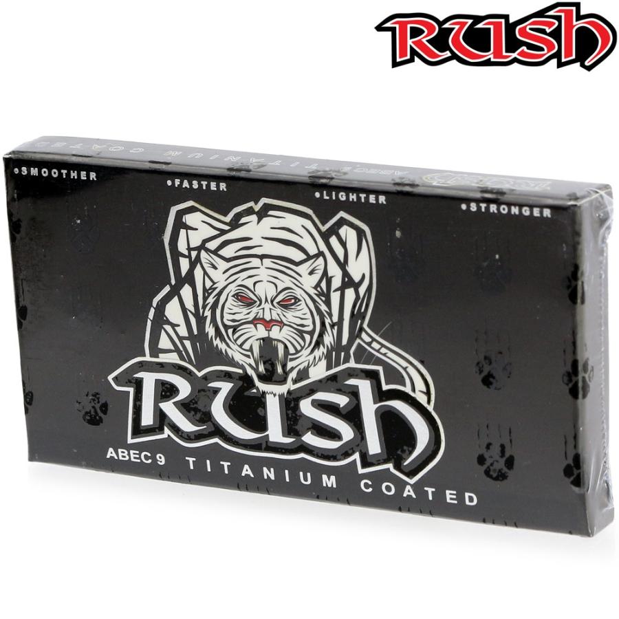 スケボー ベアリング ABEC 9 オイル ラッシュ チタニウムコート Titanium Coated Bearings OIL スケートボード パーツ | ブランド登録なし