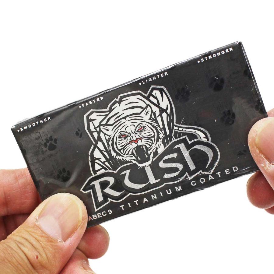 ラッシュ スケボー ベアリング パーツ Rush Titanium Coated │ABEC9│ Bearings スケートボード チタニウムコート チリに強い オイルタイプ 8個セット スケボー | ブランド登録なし | 01