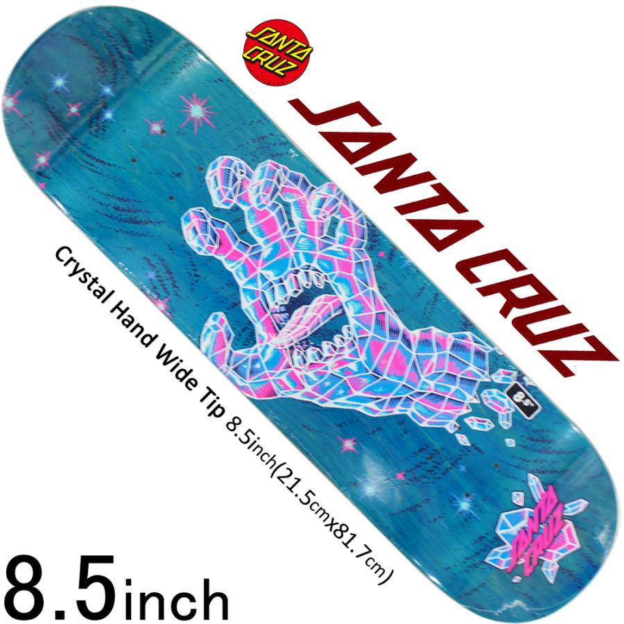 サンタクルーズ 8.5インチ スケボー デッキ Santa Cruz Skateboard Crystal Hand Wide Tip 人気 ブランド  おすすめ :sant-101:カットバック スケートボード専門店 - 通販 - Yahoo!ショッピング