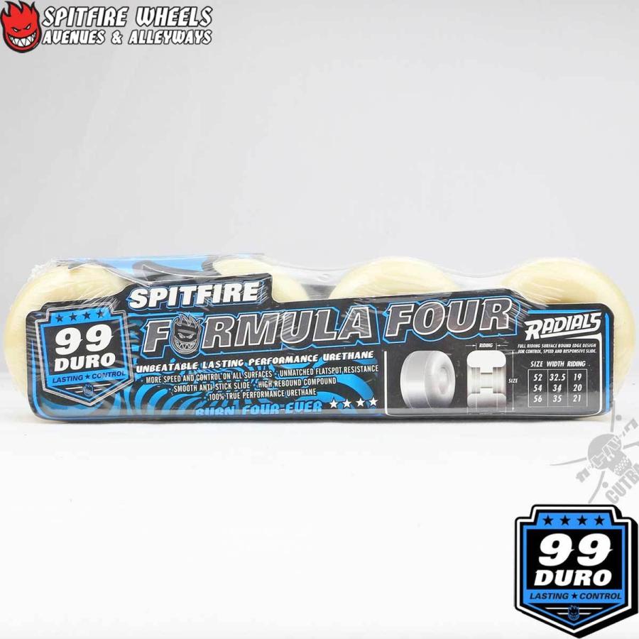 スケートボード Spitfire Formula Four 99Duro 52mm SPITFIRE】FORMULA FOUR 99DURO LOCK INS SHAPE スピット