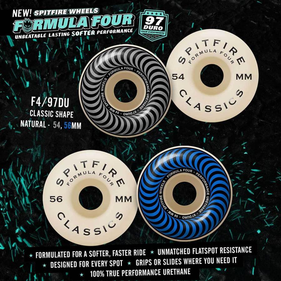 SPITFIRE WHEELS スケボーウィール スピットファイア 56mm