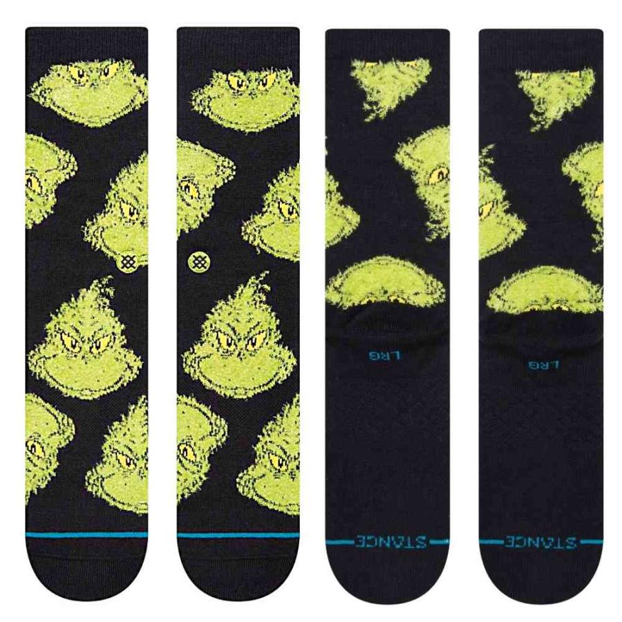 スタンス ソックス グリンチ Stance Socks 靴下 MEAN ONE メンズ L 25.529.0cm メンズ アート