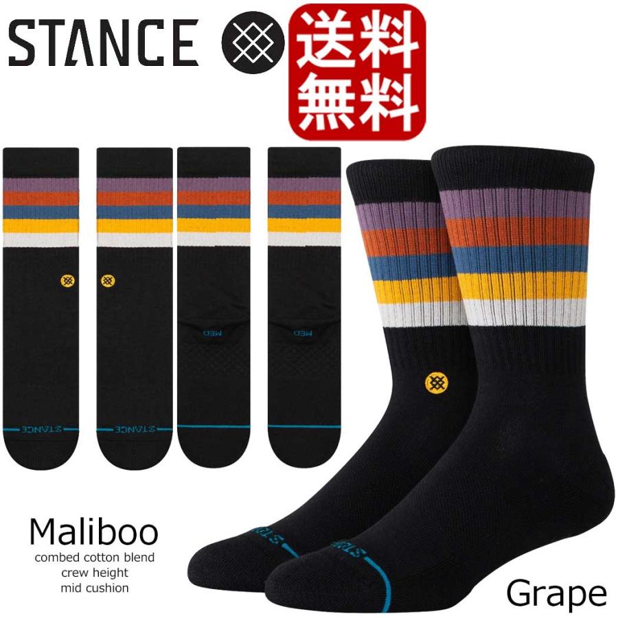 Stance Maliboo Crew スタンス マリブー メンズモデル 25.5-29cm ギフト 男性 彼氏 プレゼント 贈り物 STANCE SOCKS ゴルフ ゴルフソックス 厚手 スポーツ トレ | STANCE | 01