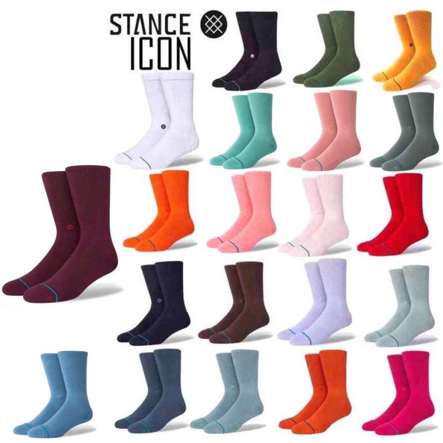 Stance スタンス アイコン Stance Socks Icon メンズ レディース L 25.5-29.0cm 大定番 メンズ 靴下 ギフト 男性 彼氏 女性 彼女 プレゼント 贈り物 | STANCE