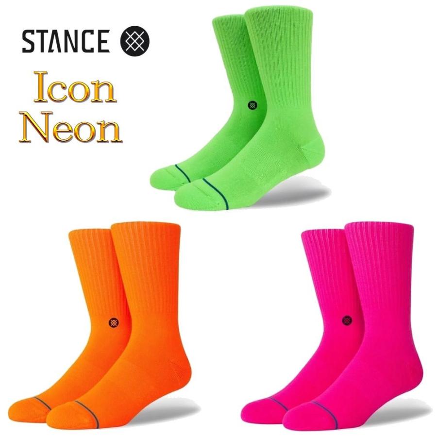 父の日 プレゼント ギフト スタンス ソックス 靴下 アイコン ネオンカラー Stance Socks Neon 限定モデル 1足セット メンズ L 2 5 29cm Stance306 スケートボード専門店カットバック 通販 Yahoo ショッピング
