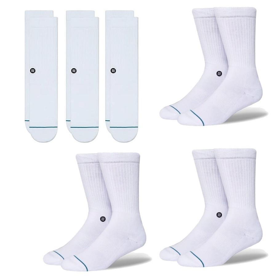 スタンス ソックス 靴下 アイコン Stance Socks Icon 3足セット レディース 子供 スケーター スケボー 白 S 22 25cm Stance522 スケートボード専門店カットバック 通販 Yahoo ショッピング
