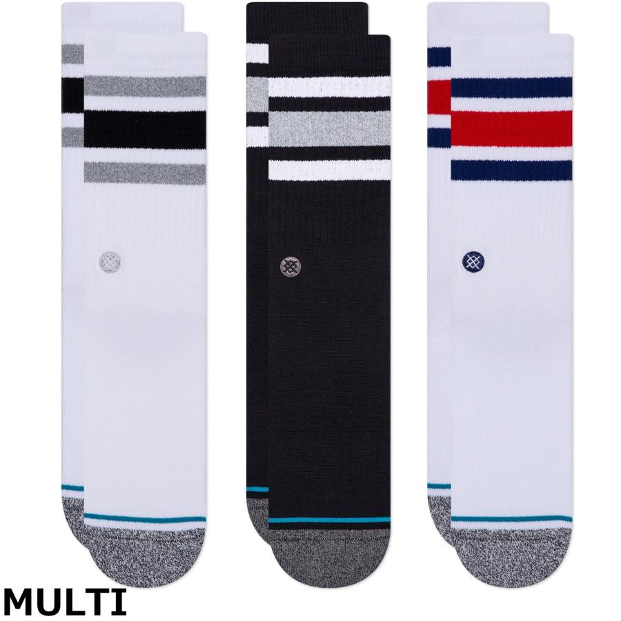 Stance スタンス ボイド3 3足セット 靴下 Stance Socks Boyd キッズ レディース S22-24.5cm メンズ L25.5-29cm ギフト 男性 ソックス プレゼント | STANCE | 01