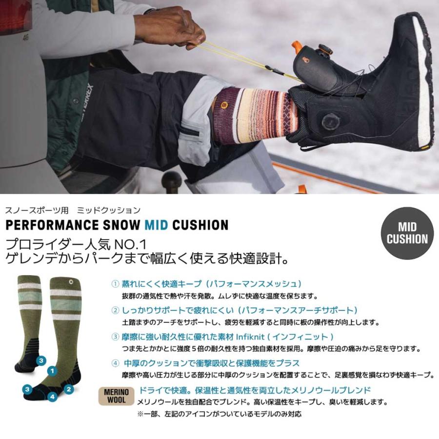 Stance Snow Ski Maliboo Mid Wool 2pack スタンス ソックス スノー スキー スノボー メリノウール 2足セット | STANCE | 01