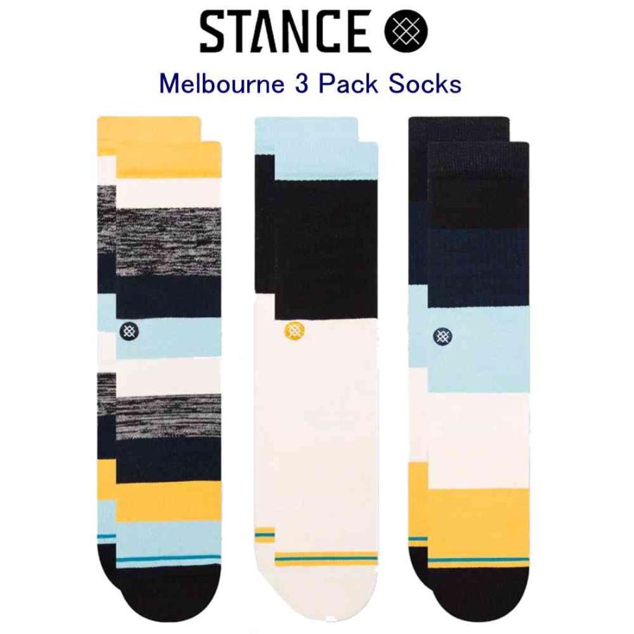 スタンス ソックス Stance Socks 3PACKセット 靴下 3足セット25-29cm  メンズ 男性 女性 バレンタイン ギフト 男性 彼氏 プレゼント 贈り物 | STANCE | 01