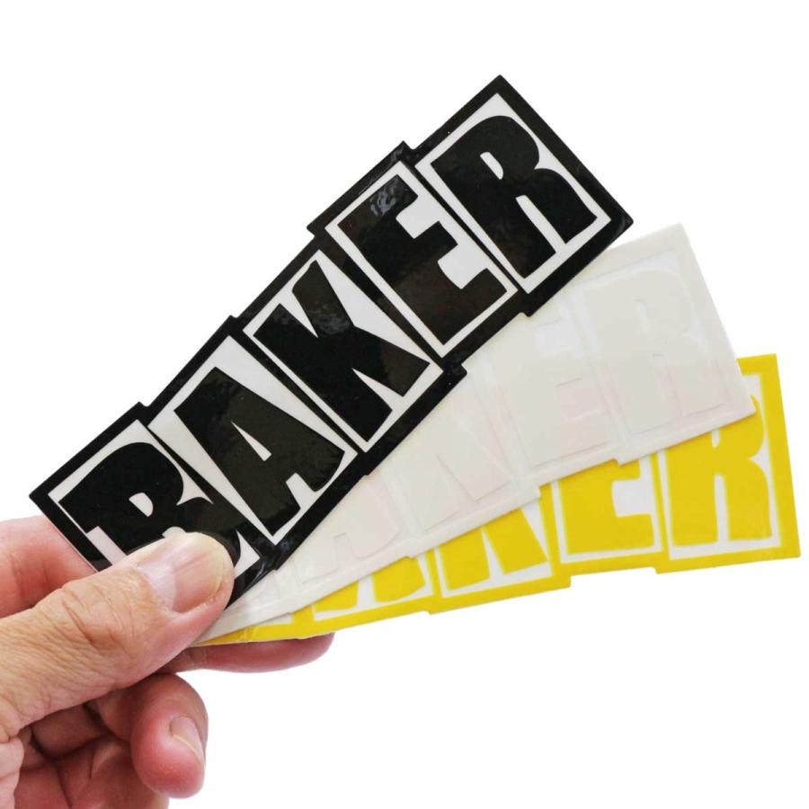 BAKER（ベイカー） スケボー ステッカー ブランドロゴ 約12.5x4.5cm