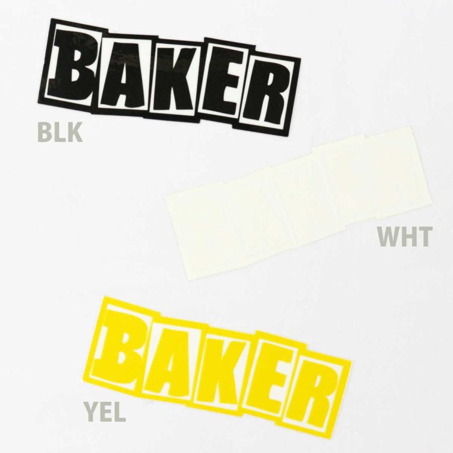 BAKER（ベイカー） スケボー ステッカー ブランドロゴ 約12.5x4.5cm