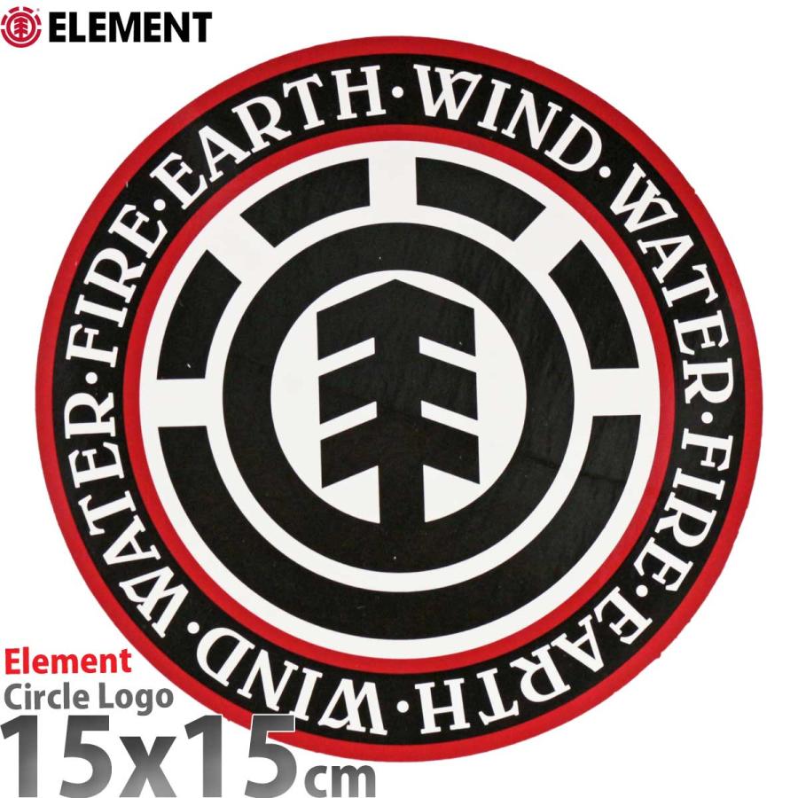 エレメント スケボー ステッカー ブランドロゴ 約15ｘ15cm Element Brand Logo Sticker シール スケートボード スケボーステッカー | ELEMENT