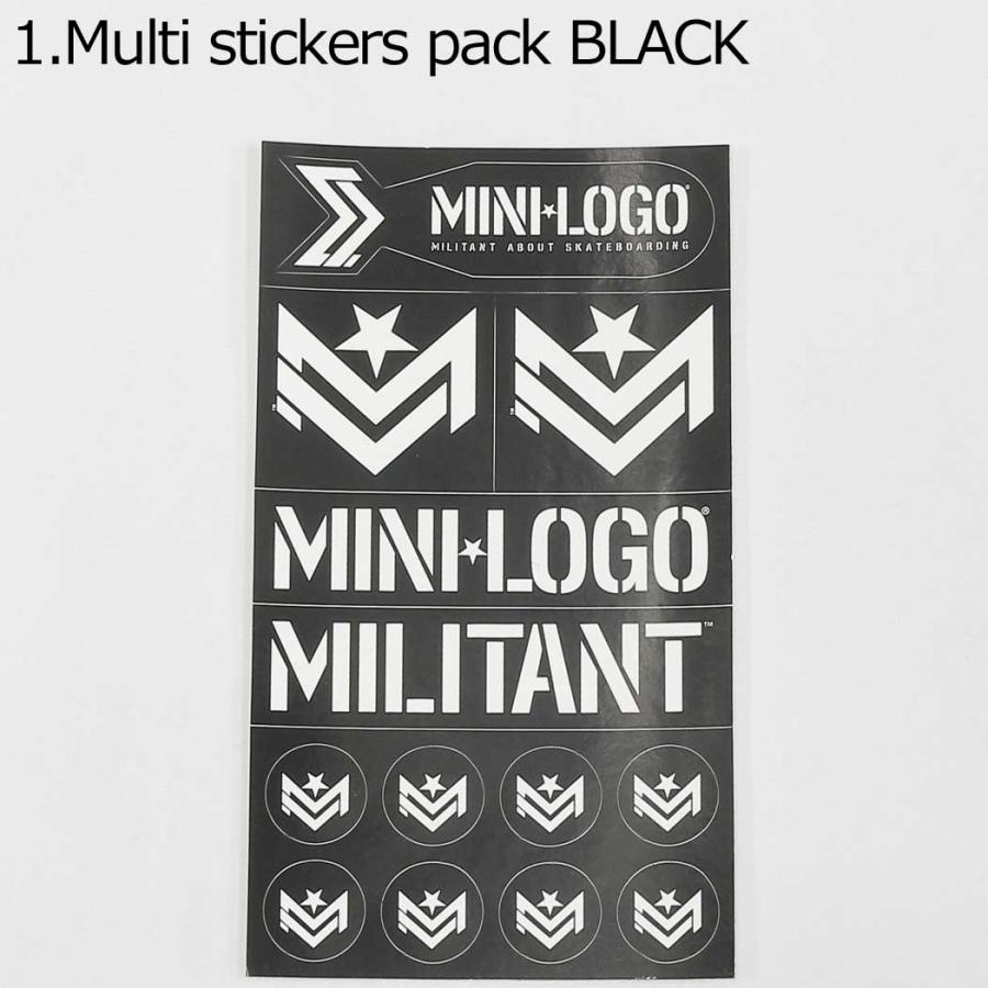 ミニロゴ スケボー ステッカー MINI LOGO MULTI STICKERS PACK 13枚セット シール デカール スケートボード スケボーステッカー 人気 ブランド おすすめ | ブランド登録なし | 01