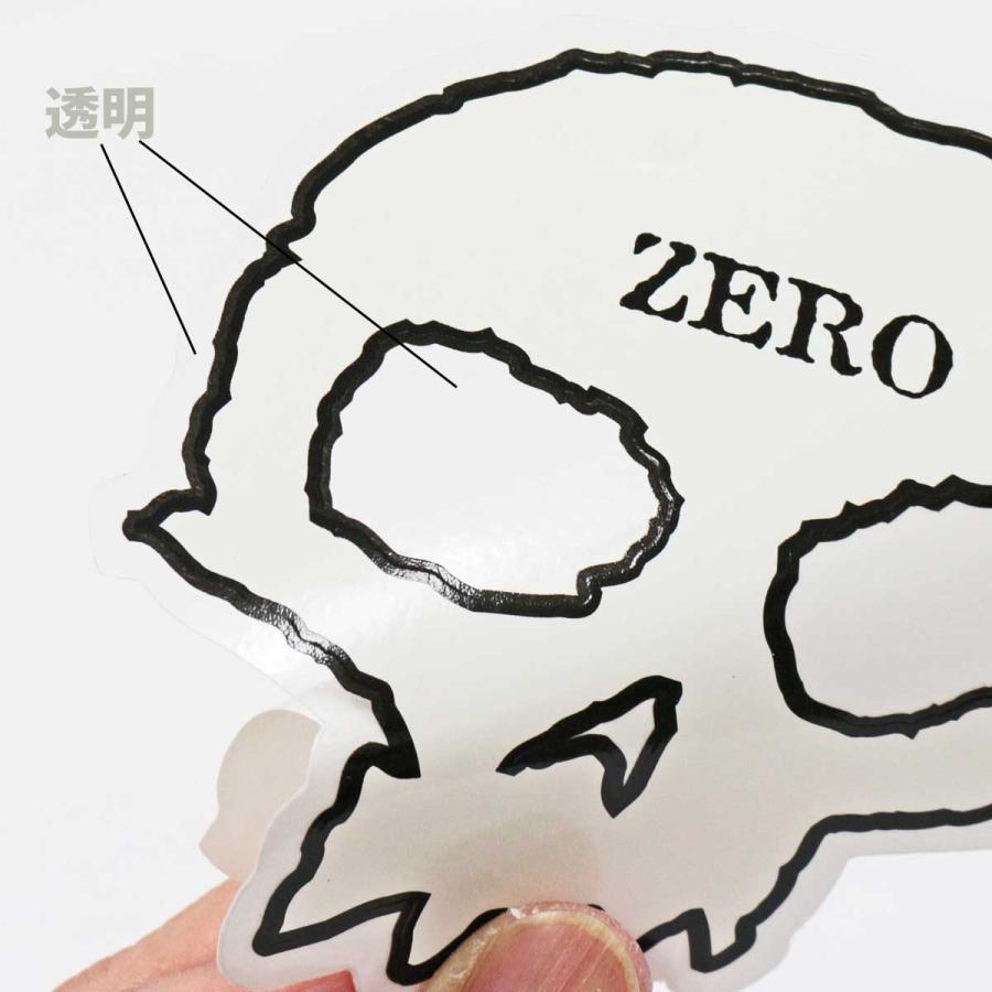 ゼロ スケボー ステッカー ブランドロゴ 約11ｘ10.5cm Zero Skull Sticker シール スケートボード スケボーステッカー | ブランド登録なし | 03