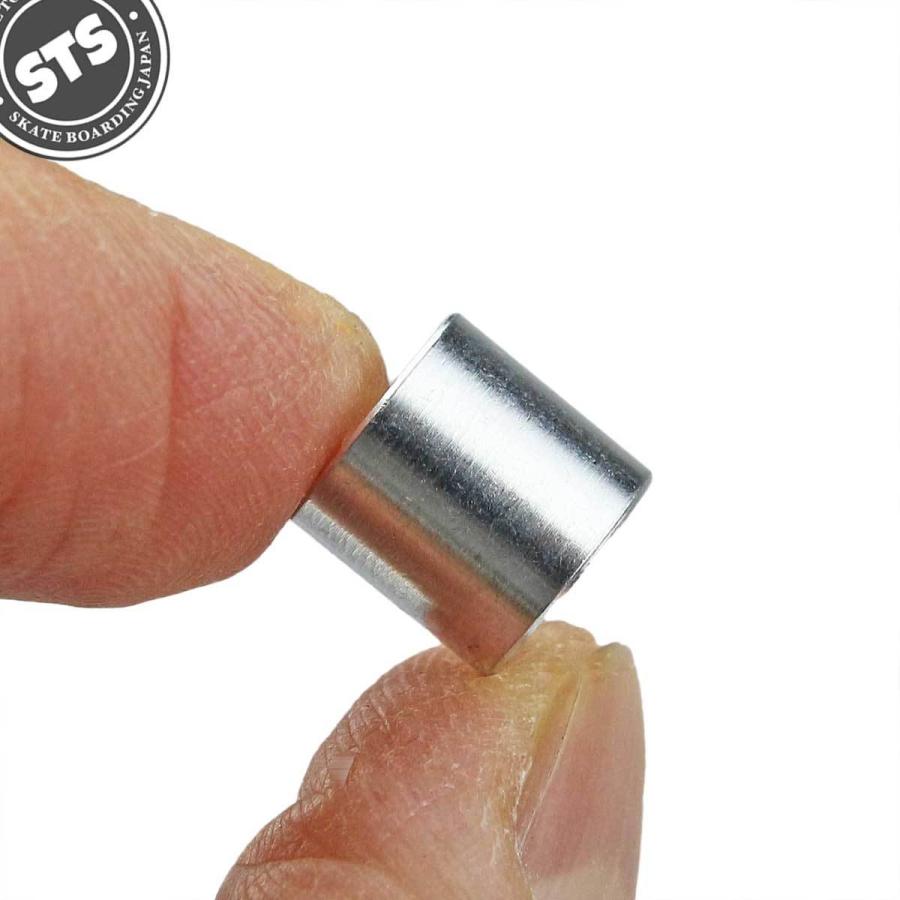 POWELL ベアリングスペーサー スケボー パーツ シルバー 軽量 アルミ