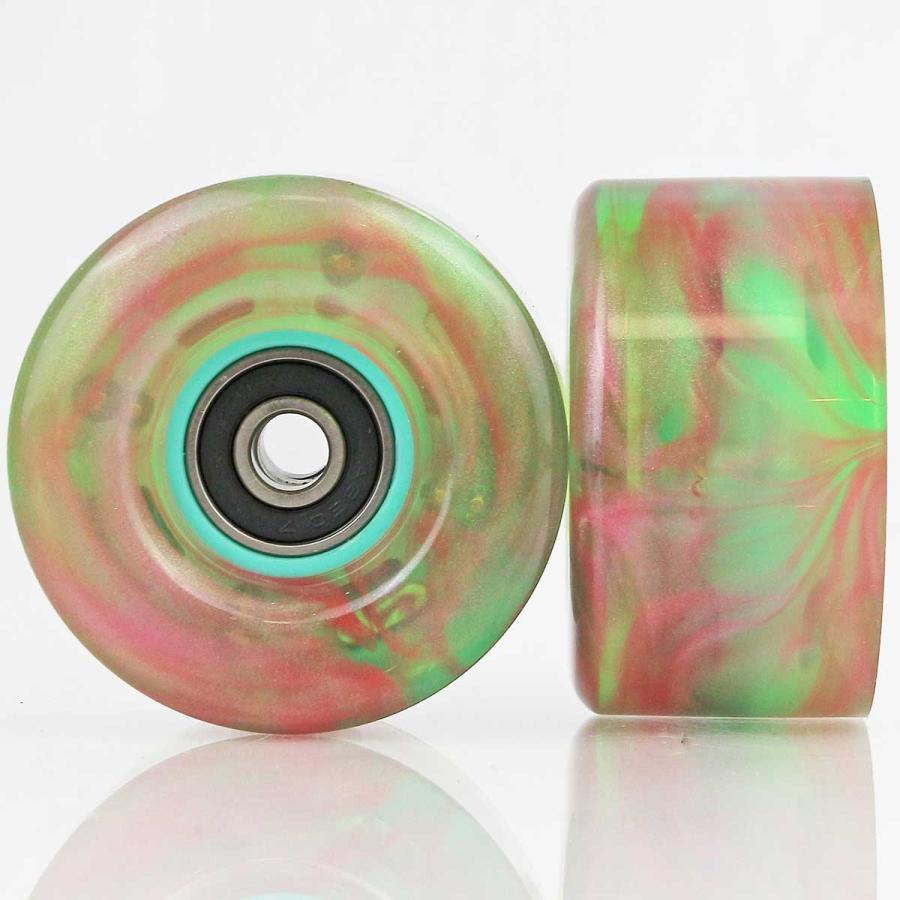 DOUBLE DURUS 58mm スケートボードウィール スケートツールサプライ 58mm 80a スケボー ソフトウィール LED