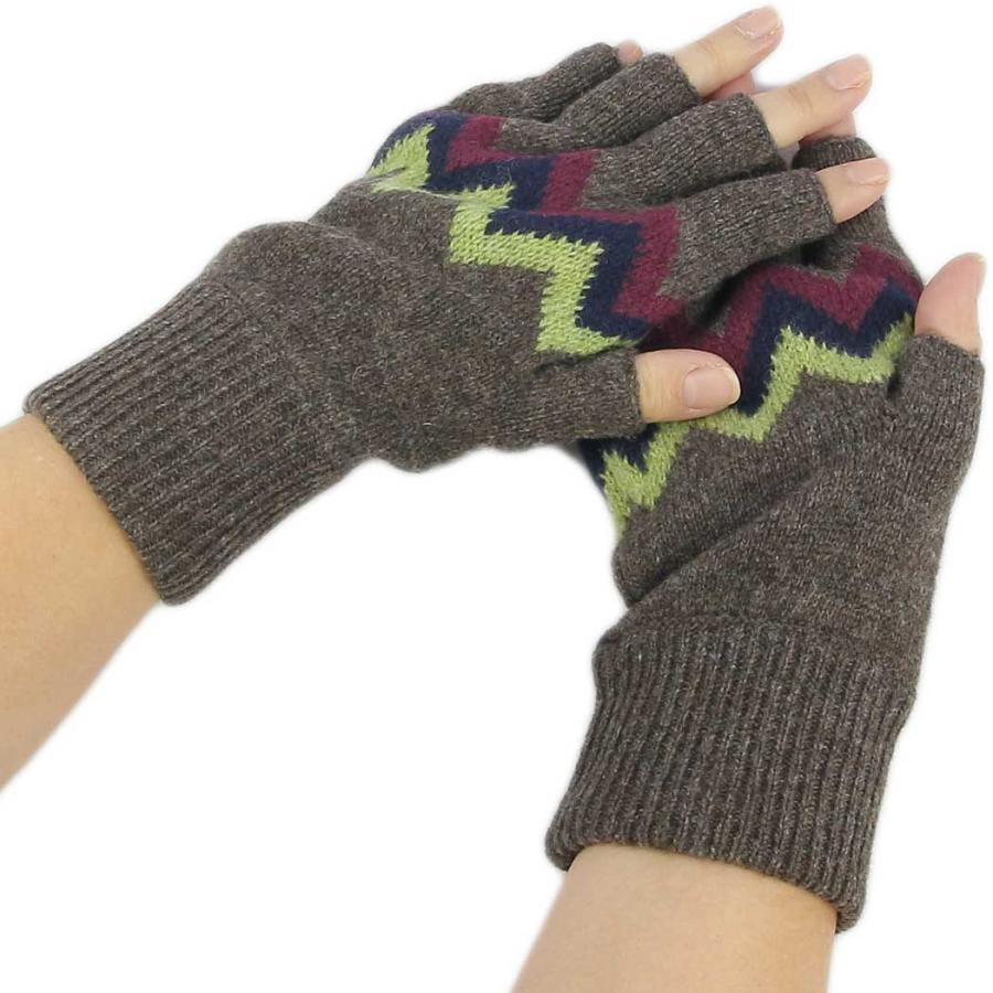 STUSSY ステューシー ニット 手袋 グローブ Zig Zag Cut-Off Glove 