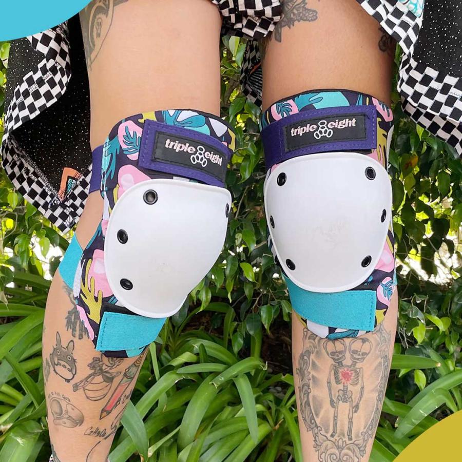 トリプルエイト スケボー キッズプロテクター セイバーシリーズ フローラル セット Triple eight Saver 3Pack Floral スケートボード 子供 小人 小学生 | ブランド登録なし | 05