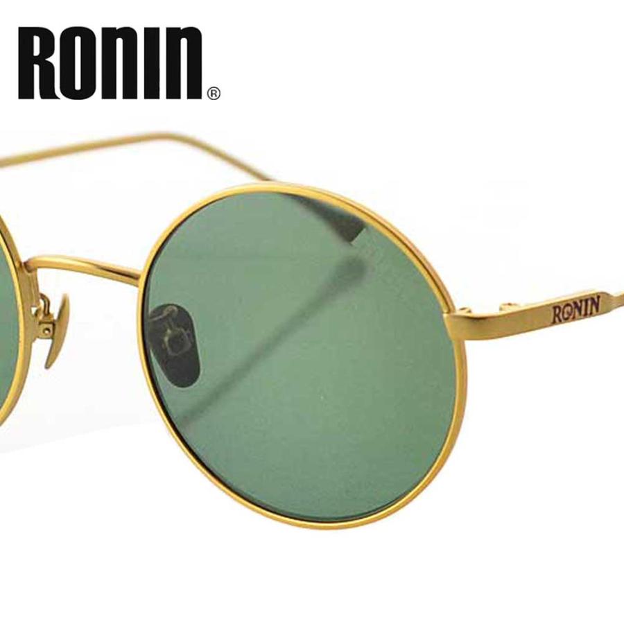 ロニン サングラス タイフーン Ronin Eyewear TYPHOON CIRCLE ARコート Polarized Green Lens Gold Flame UVカット 偏光レンズ 人気 かっこいい ブランド | ブランド登録なし | 01