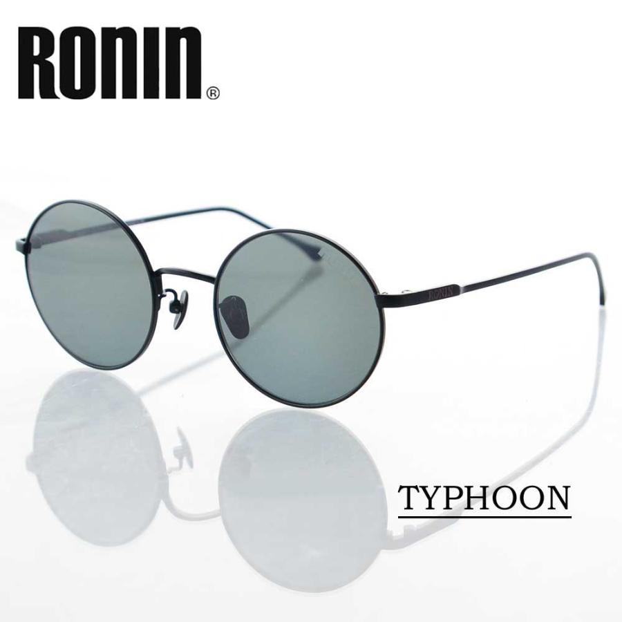 ロニン サングラス タイフーン Ronin Eyewear TYPHOON CIRCLE ARコート Polarized Gray Lens Black Flame UVカット 偏光レンズ 人気 かっこいい ブランド | ブランド登録なし