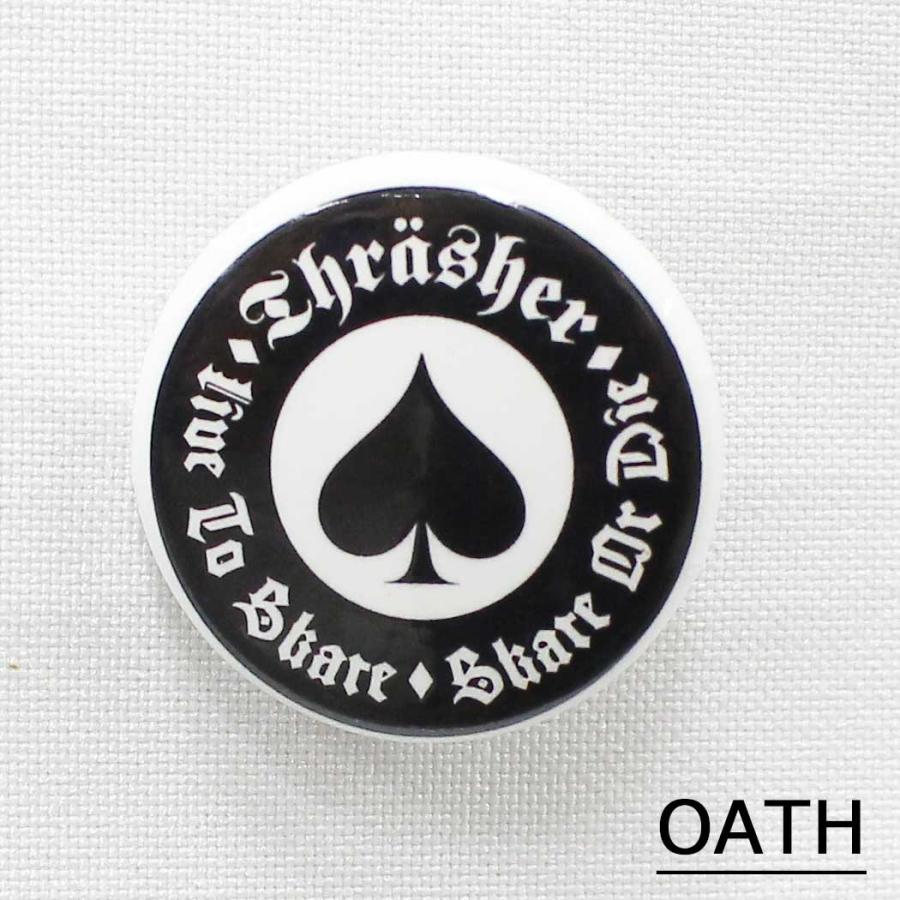 Thrasher Pin-back button Can badge スラッシャー 缶バッチ スラッシャー スケートボード スケボー 単品販売 | THRASHER | 10