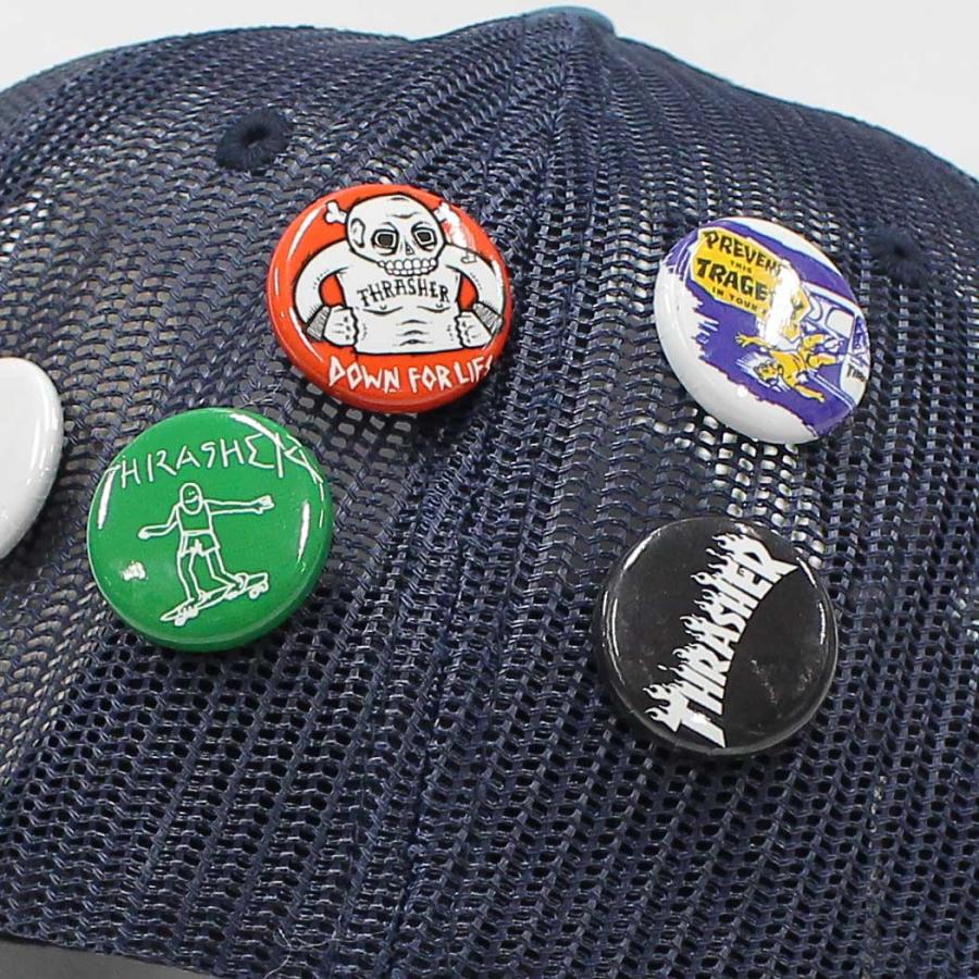 Thrasher Pin-back button Can badge スラッシャー 缶バッチ スラッシャー スケートボード スケボー 単品販売 | THRASHER | 14