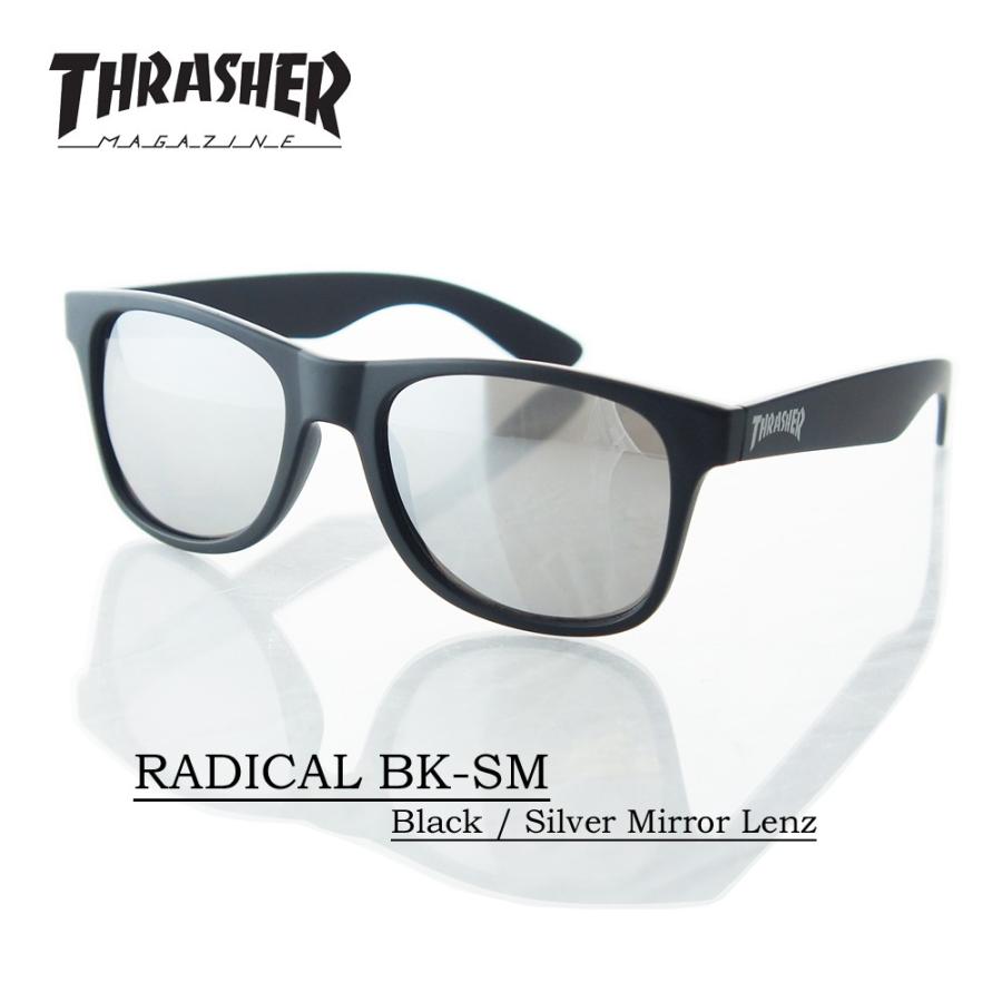 サングラス Uvカット 海 山 街 ファッション Thrasher スラッシャー Sunglasses Radical No1013 Bk Sm Black Silver Mirror Lenz Thraglass 1 スケートボード専門店カットバック 通販 Yahoo ショッピング