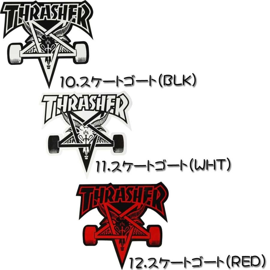 スラッシャー ステッカー Thrasher スケートボード スケボー マガジン ファイヤー ロゴ ゴートフレーム かっこいい 車 バイク おしゃれ | THRASHER | 05