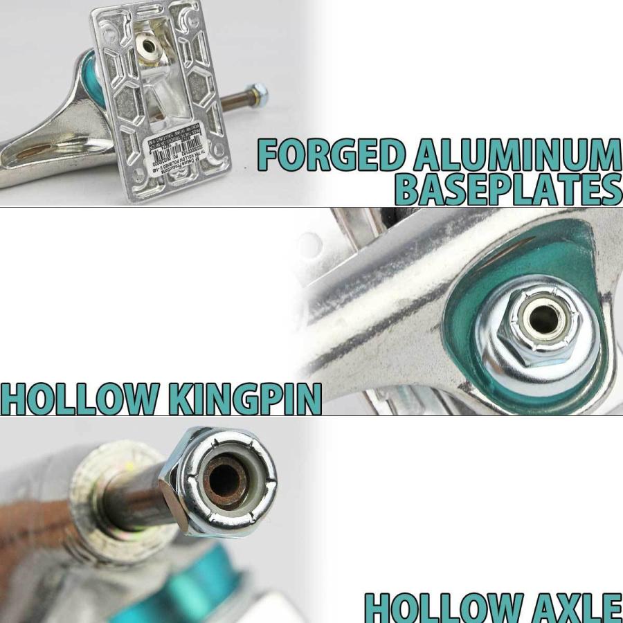 サンダー 145 スケボー トラック ホローライト シルバー Thunder Hollow Lights Skateboard Truck Forged スケートボード 軽量 中空 足回り | DELUXE | 07