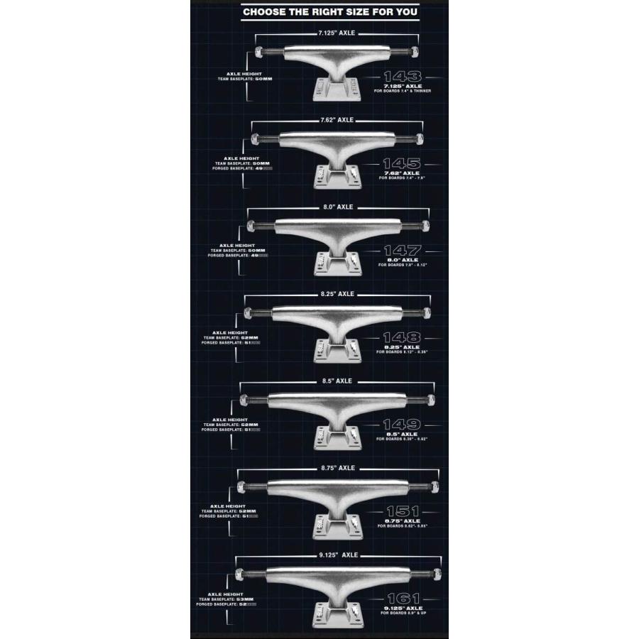 サンダー 147 スケボー トラック ホローライト シルバー Thunder Hollow Lights Skateboard Truck Forged スケートボード 軽量 中空 足回り | DELUXE | 08