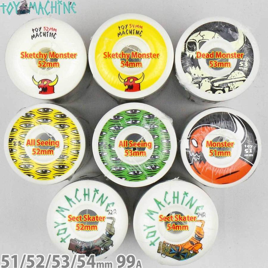 スケボー ウィール トイマシーン 51-54mm 99a ハード Toy Machine Skateboard Hard Wheels スケートボード スケボー人気 ブランド おすすめ ストリート｜cutback2｜10