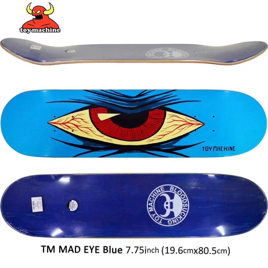 TOY MACHINE（トイマシーン） 7.75 インチ スケボー デッキ マッドアイ