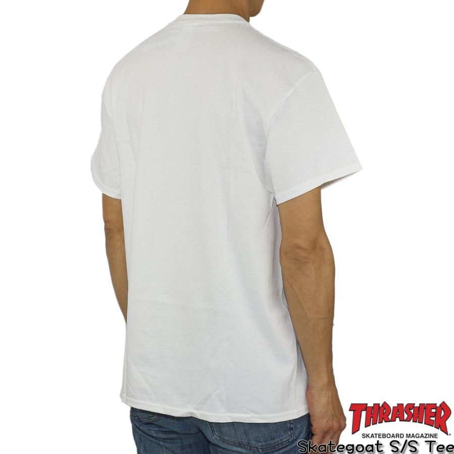 Tシャツ 半袖 スラッシャー THRASHER tシャツ Skategoat S/S Tee (White) スケートゴート スケートボード スケボー | THRASHER | 01