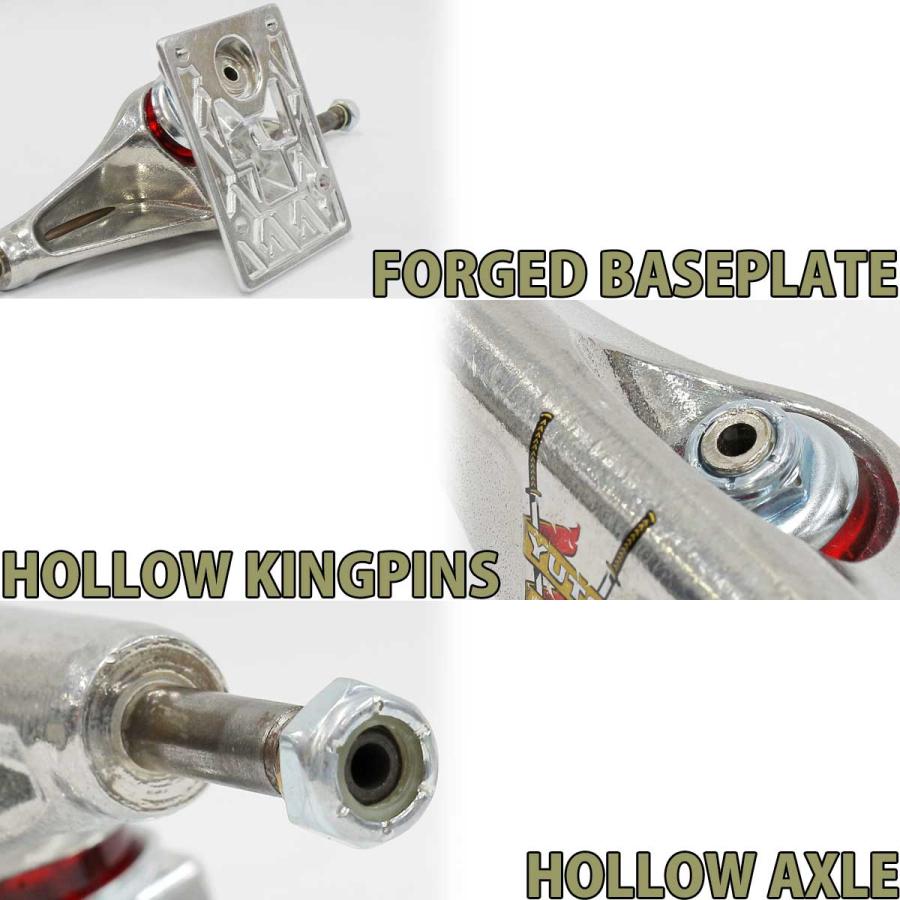 ベンチャー 5.6 HI VH スケボー トラック Venture Trucks V Hollow Pro Yuto スケートボード スケボートラック パーツ 中空 軽量 足回り | DELUXE | 08