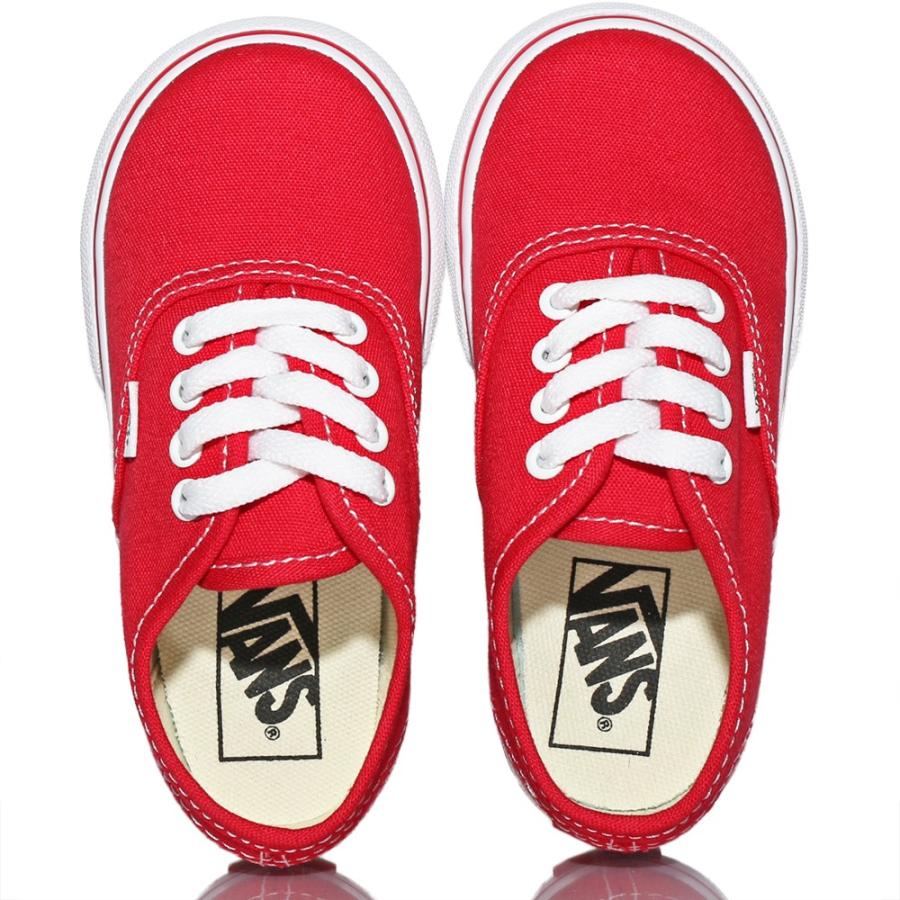 Vans バンズ キッズ スニーカー Kids Classic Authentic Red 14.5-17.5