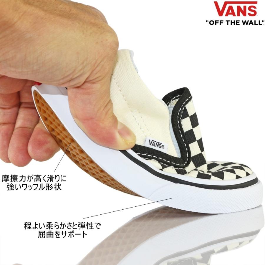 Vans バンズ キッズ シューズ 靴 スリッポン チェック 子供 トドラー｜cutback2｜07