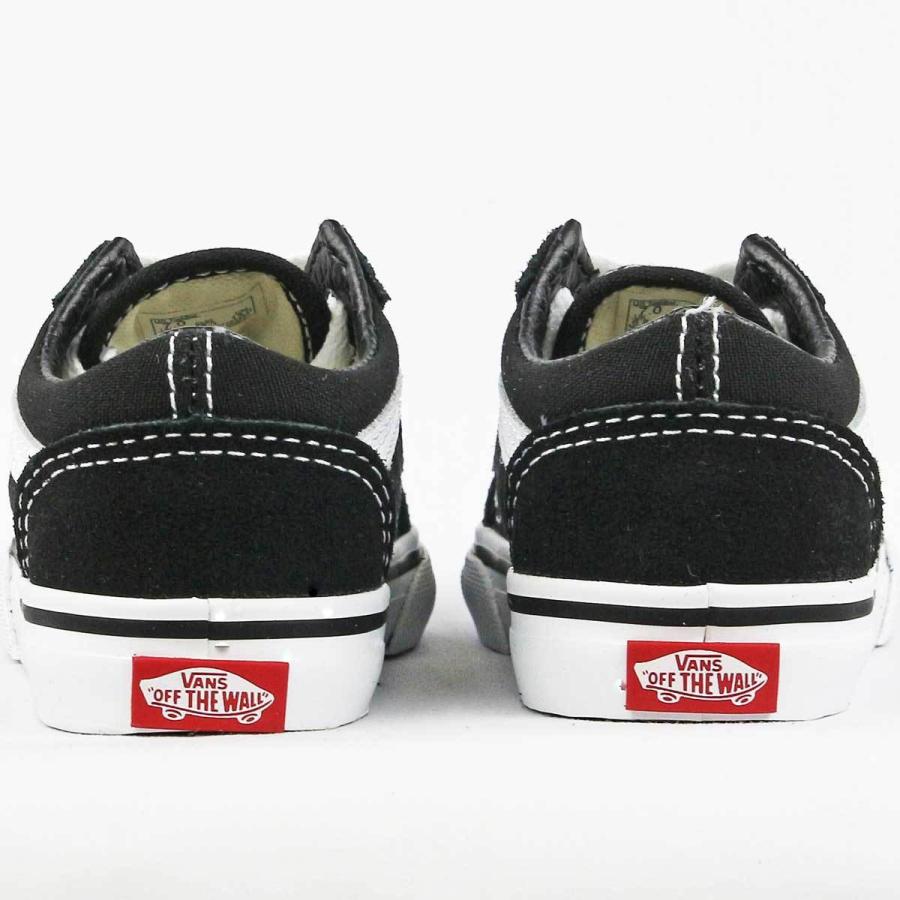 USA企画 バンズ キッズ 14.5-17.5cm オールドスクール ブラック Vans Toddler Old Skool Black キャンバス スエード スケボー スケートボード シューズ 子供 靴｜cutback2｜05