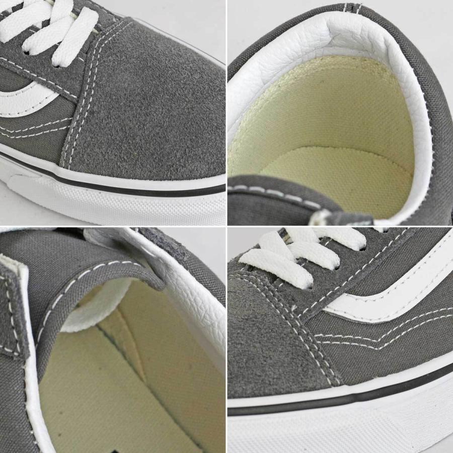 USA企画 バンズ オールドスクール スエード スニーカー グレー Vans Old Skool Pewter/True White ストリート スケートボード スケシュー シューズ メンズ 靴｜cutback2｜08