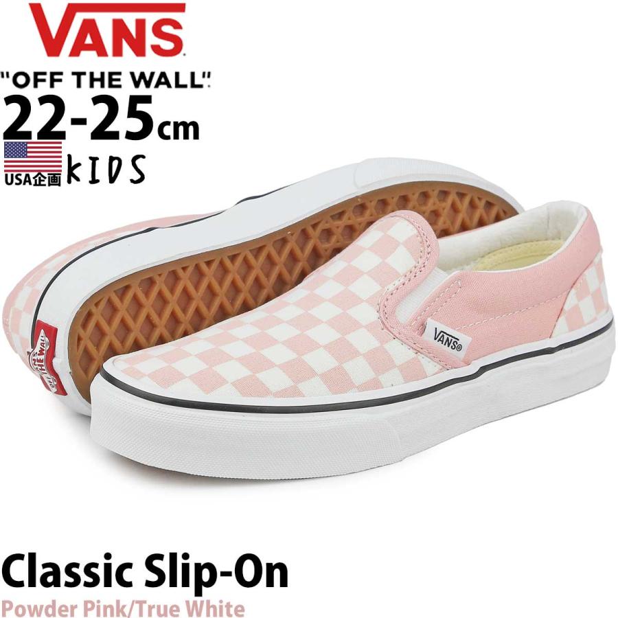 VANS USA企画 バンズ キッズ 22-25cm Vans Kids Slip On Pink VANS USA企画 バンズ キッズ 22-25cm Vans Kids Slip On Pink