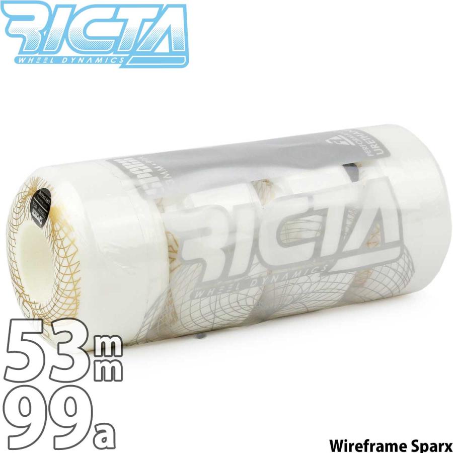 リクタ 53mm 99a スケボー ウィール Ricta Wireframe Sparx Skateboard Wheels スケートボード タイヤ ブランド スケボーウィール | ブランド登録なし