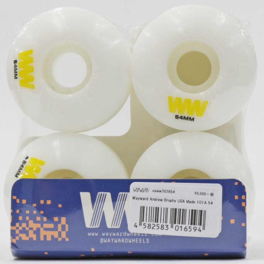 ウェイワード 54mm 101a スケボー ウィール Wayward Pro Brophy Round Cut Shape Wheels プロ ラウンドカット ハード ストリート スケートボード タイヤ | ブランド登録なし | 03